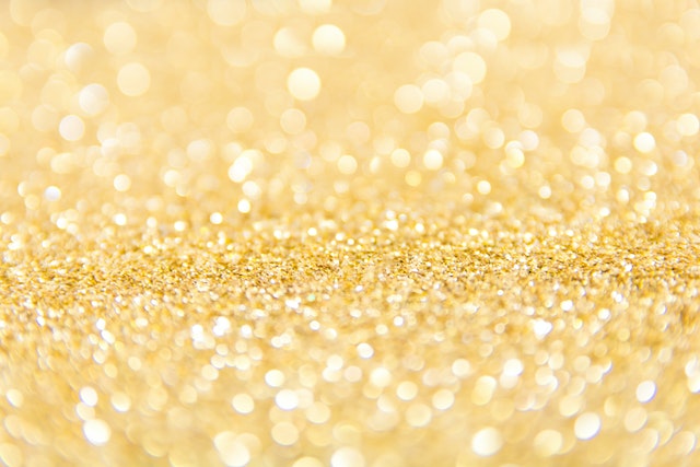 gold sparkly surface